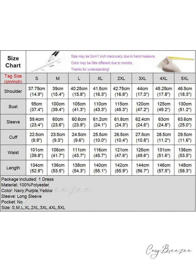 Warm-Season Long Gown Women’s Party and with Full-Length Gown Kaftan Lace Patchwork Long Neck Sleeves Bohemian Mock