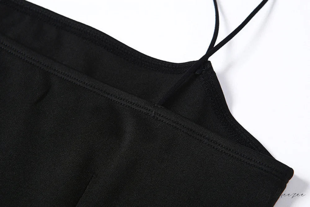 Warm-Season Long Women’s Sleeveless Elastic Gown Backless Split Robe