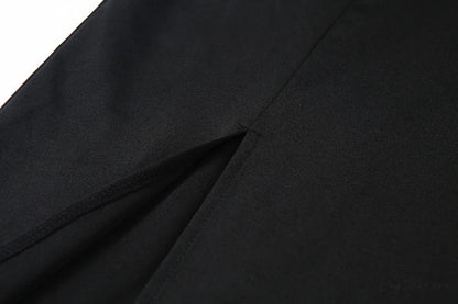 Warm-Season Long Women’s Sleeveless Elastic Gown Backless Split Robe