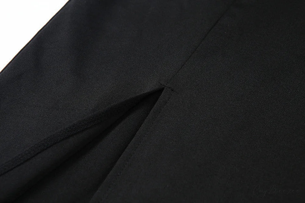 Warm-Season Long Women’s Sleeveless Elastic Gown Backless Split Robe