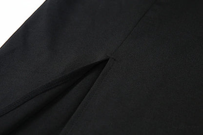 Warm-Season Long Women’s Sleeveless Elastic Gown Backless Split Robe