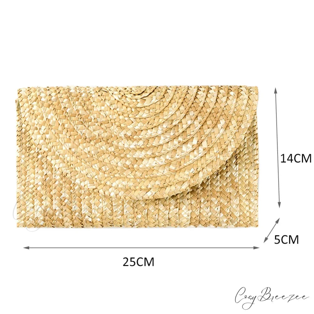 Wheat Straw Summer Handbag CHINA wristlet-250126