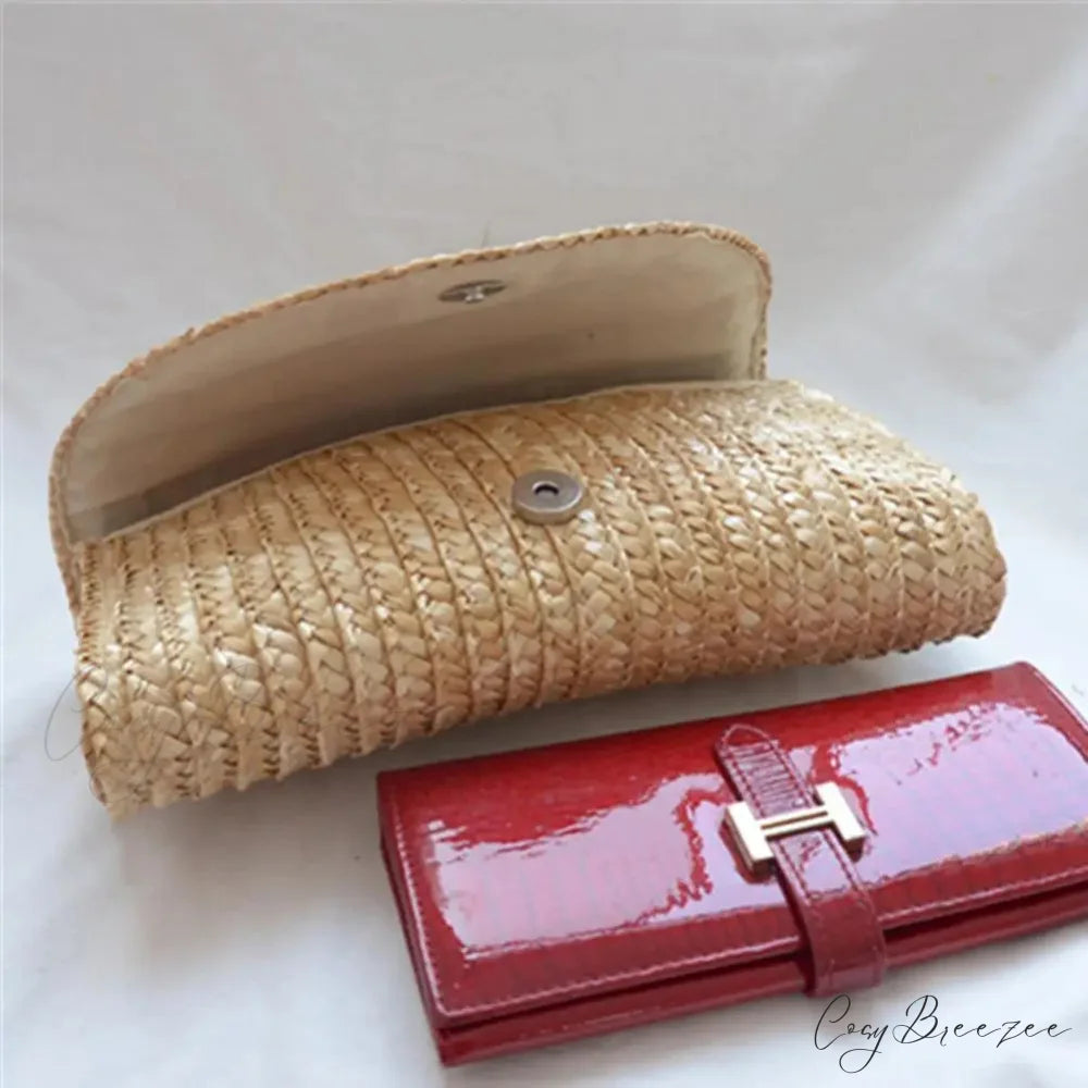 Wheat Straw Summer Handbag CHINA wristlet-250126
