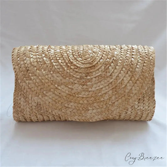Wheat Straw Summer Handbag CHINA wristlet-250126