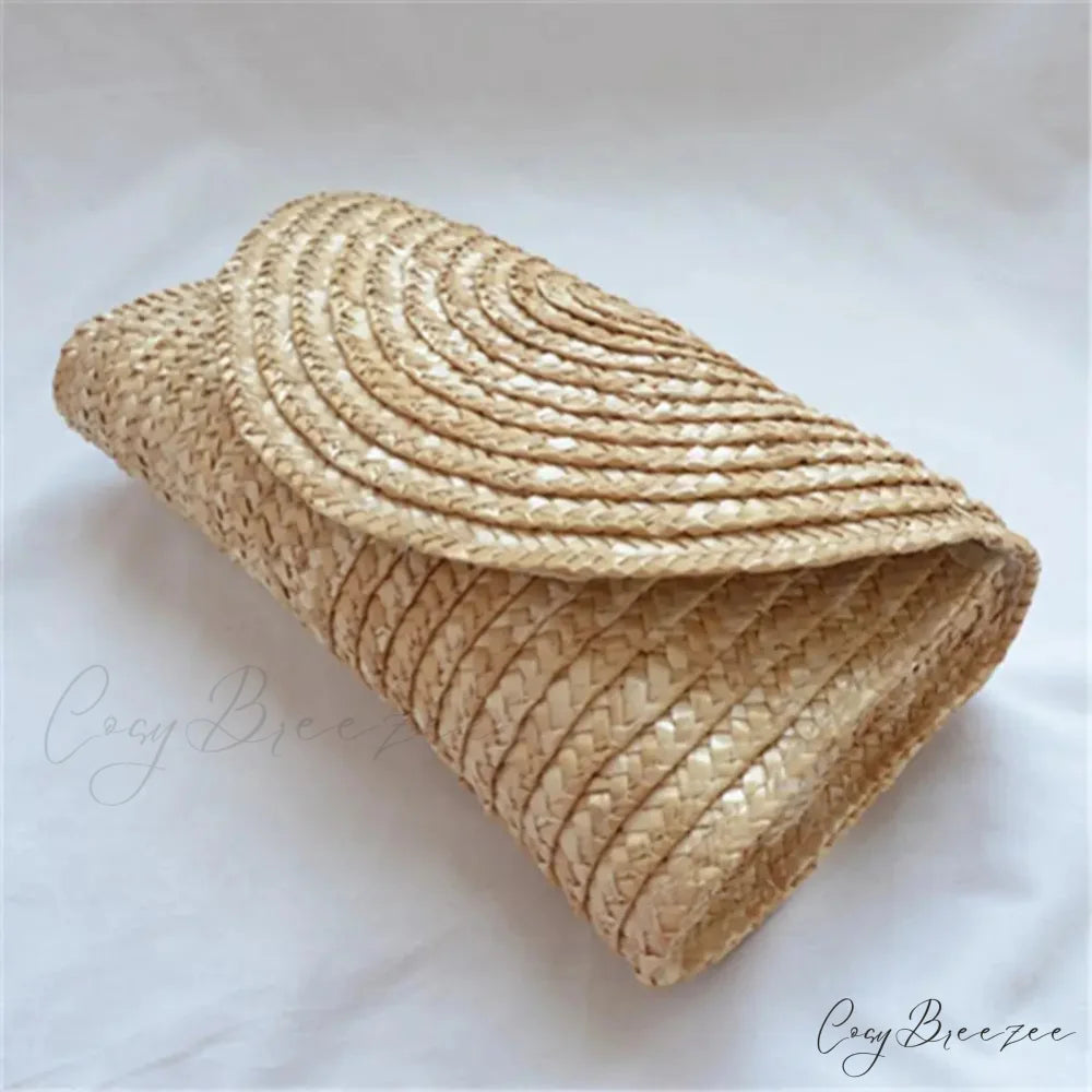 Wheat Straw Summer Handbag CHINA wristlet-250126