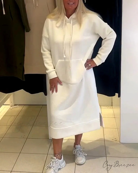 White Hooded Dress White / S
