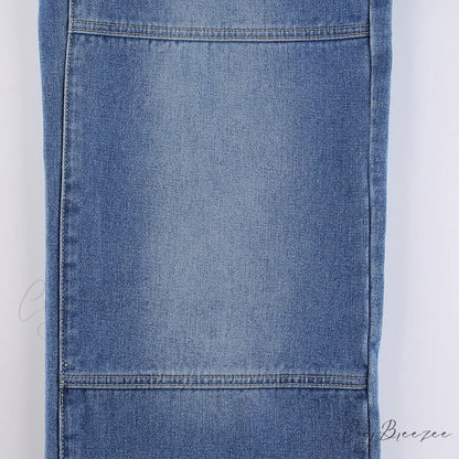 Wide Leg Oversize Y2K Patterned Baggy Winter Cargo Casual Jeans Low Autumn Waist Women’s Trousers