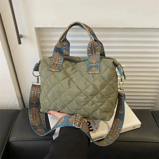 Wide Shoulder Belt Large Capacity Shopping Handbag handbag-250126