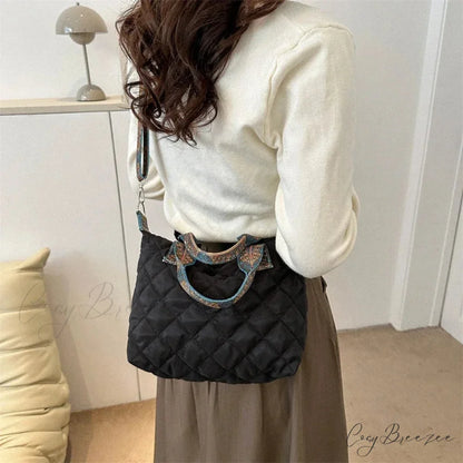 Wide Shoulder Belt Large Capacity Shopping Handbag handbag-250126