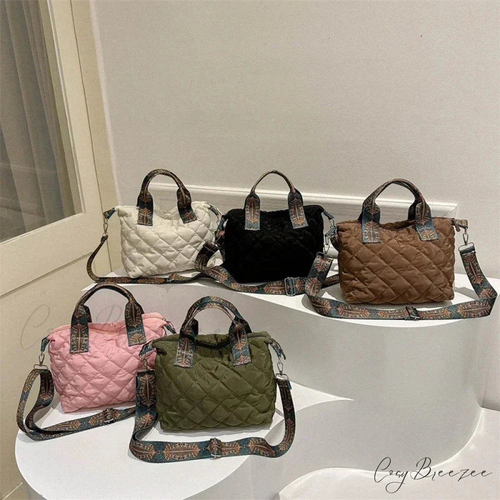 Wide Shoulder Belt Large Capacity Shopping Handbag handbag-250126