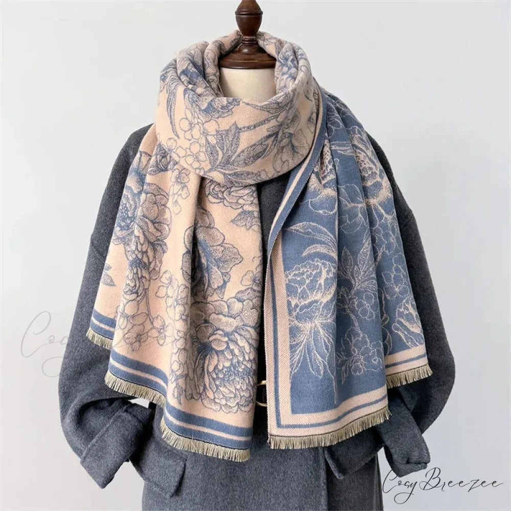 Winter Cashmere Pashmina Shawl Scarf black1 scarf-241228
