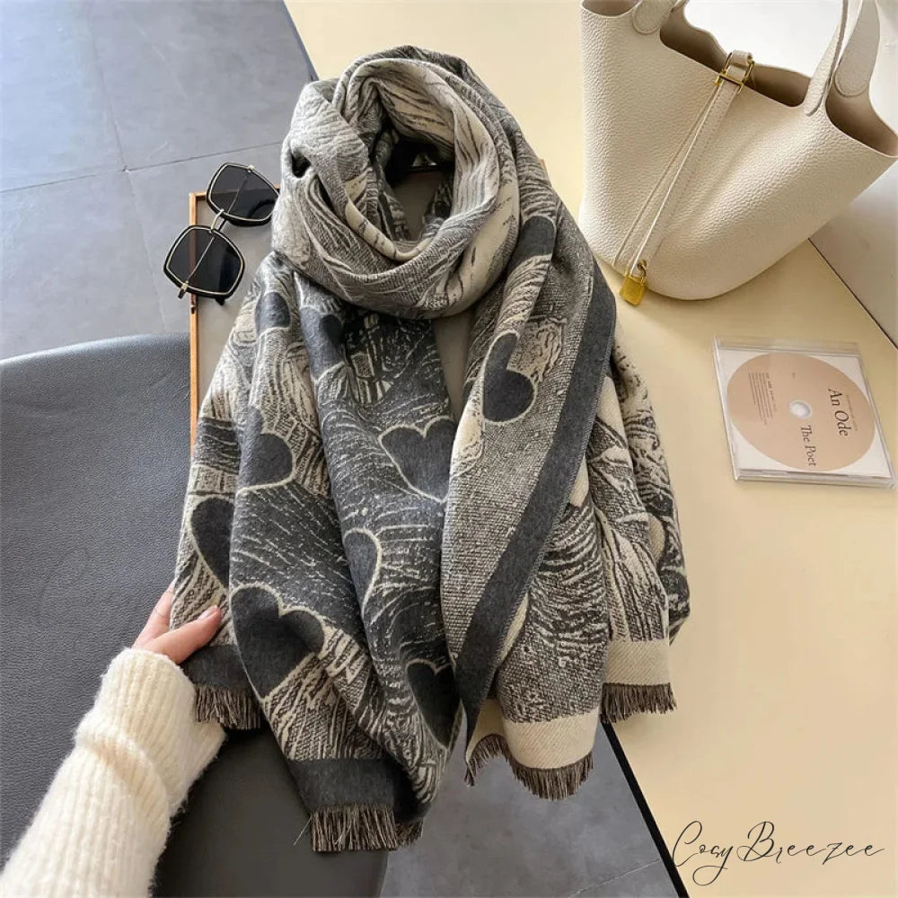 Winter Cashmere Shawl Wrap Scarf scarf-241228
