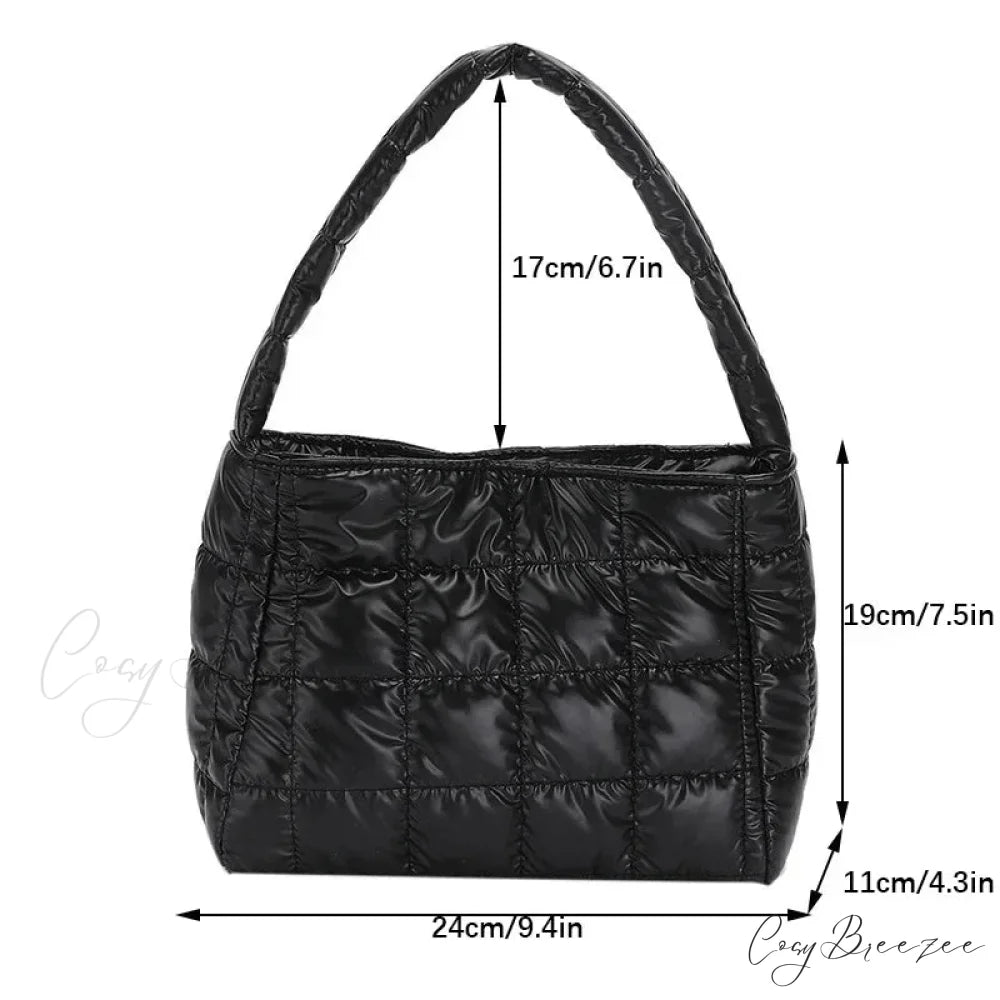 Winter Cotton Casual Tote Shoulder Handbag handbag-250126
