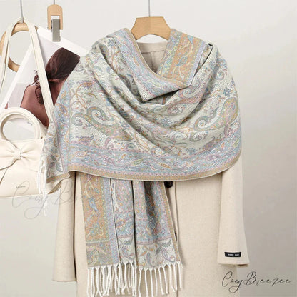 Winter Paisley Cashmere Pashmina Scarf Color16 scarf-241228