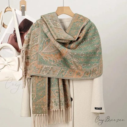 Winter Paisley Cashmere Pashmina Scarf Color20 scarf-241228