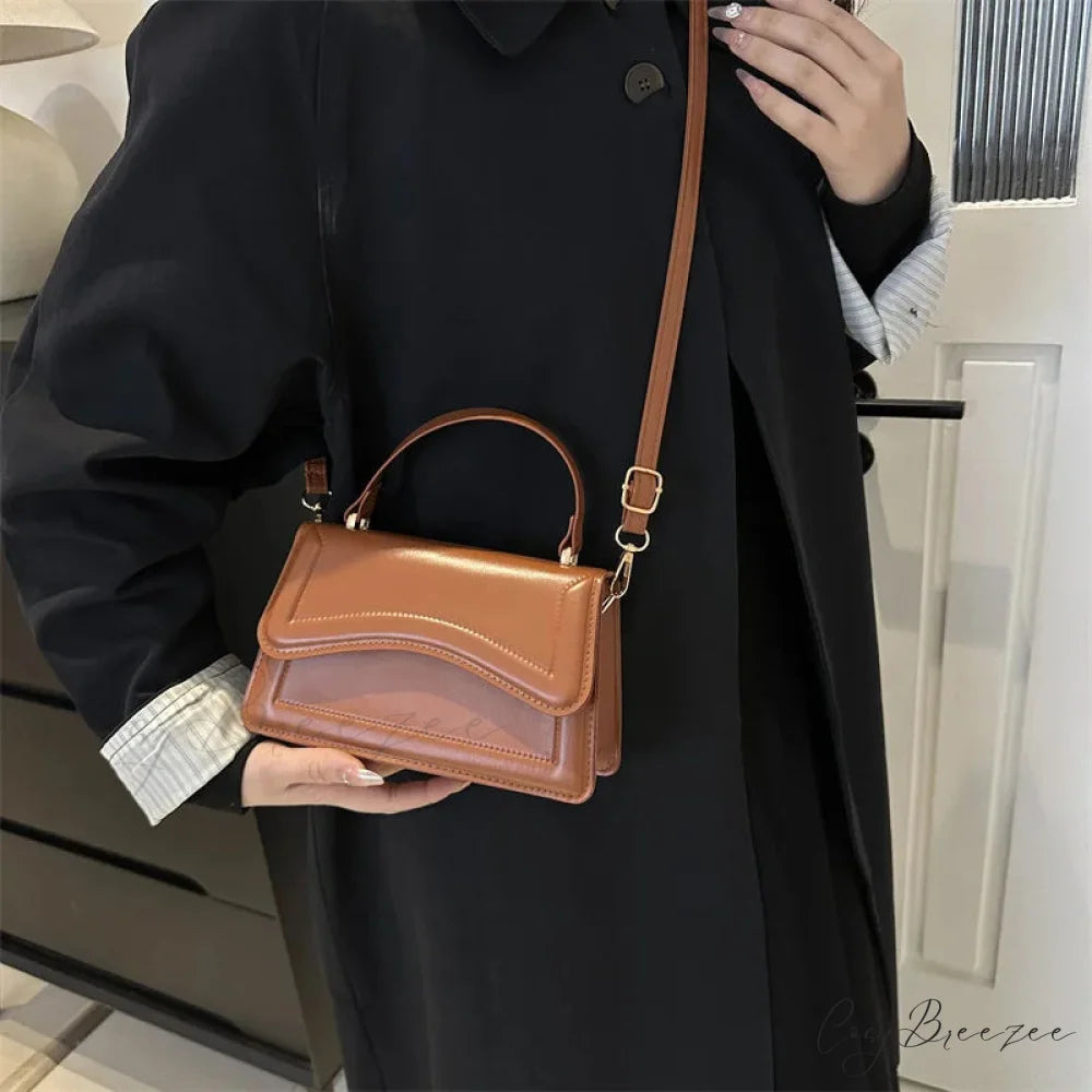 Winter Plush Small Square Crossbody Handbag handbag-250126
