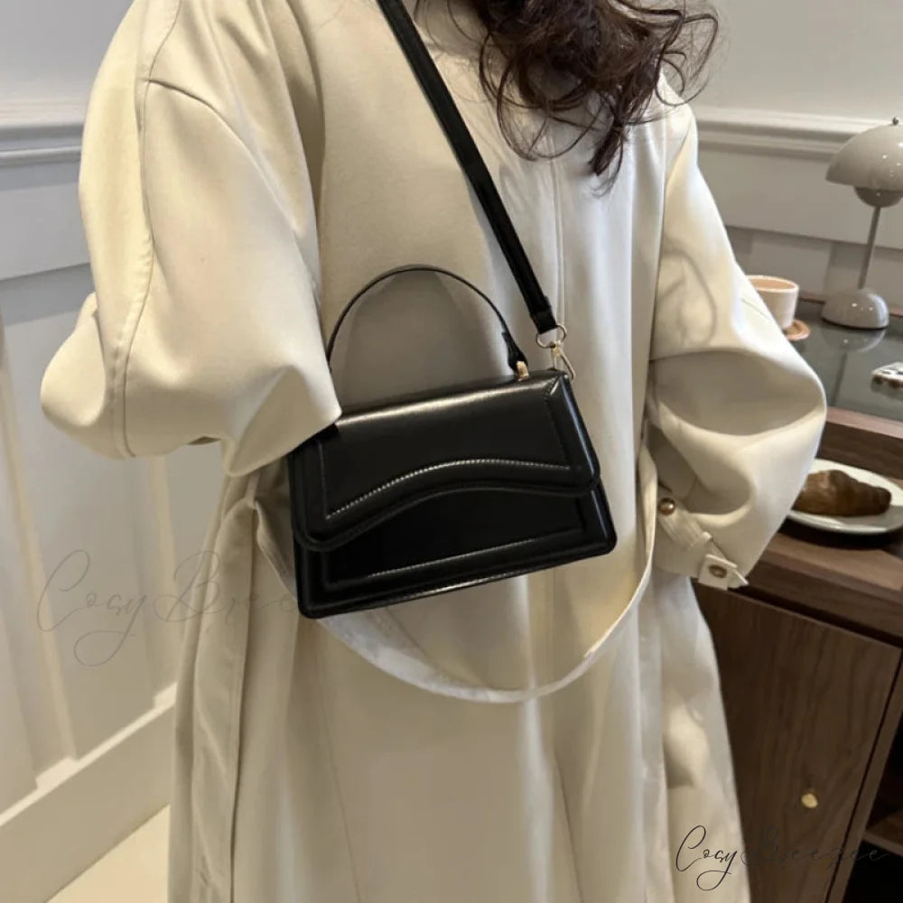 Winter Plush Small Square Crossbody Handbag handbag-250126
