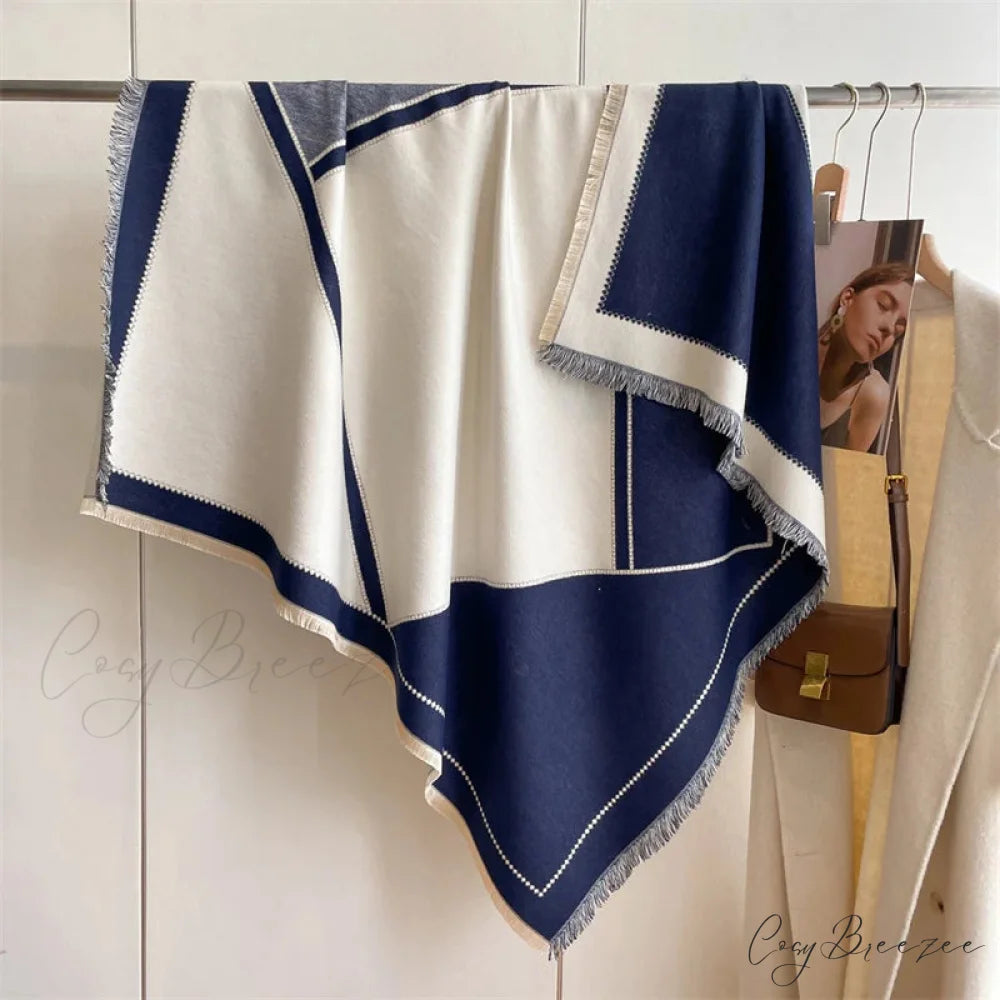 Winter Warm Cashmere Plaid Scarf scarf-241228