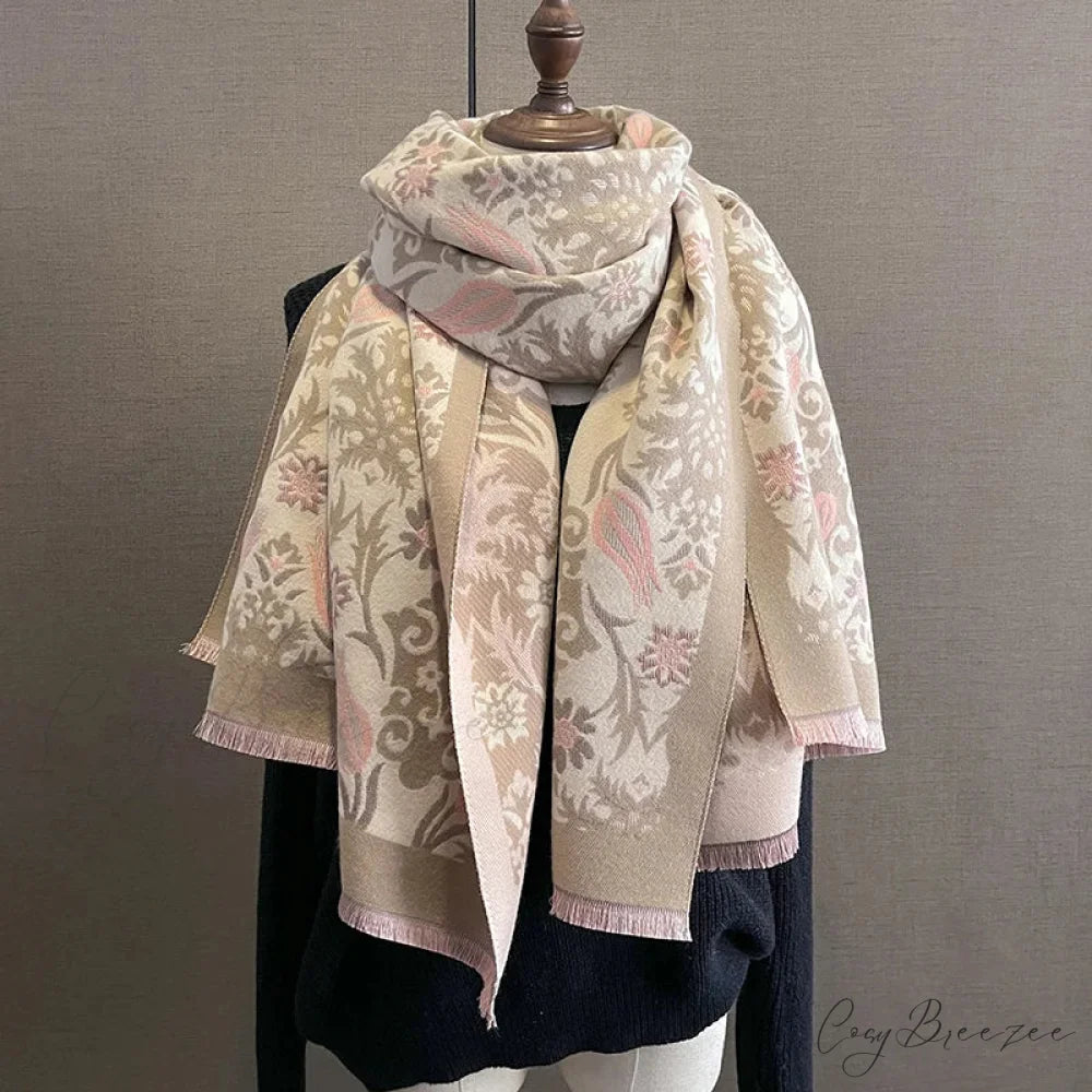 Winter Warm Cashmere Thick Shawl Scarf scarf-241228