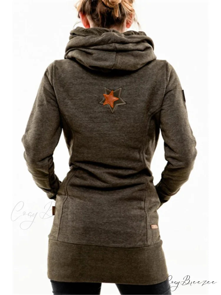 with and Front Hooded Pocket Fit Slim Sweatshirt Pullover Drawstring