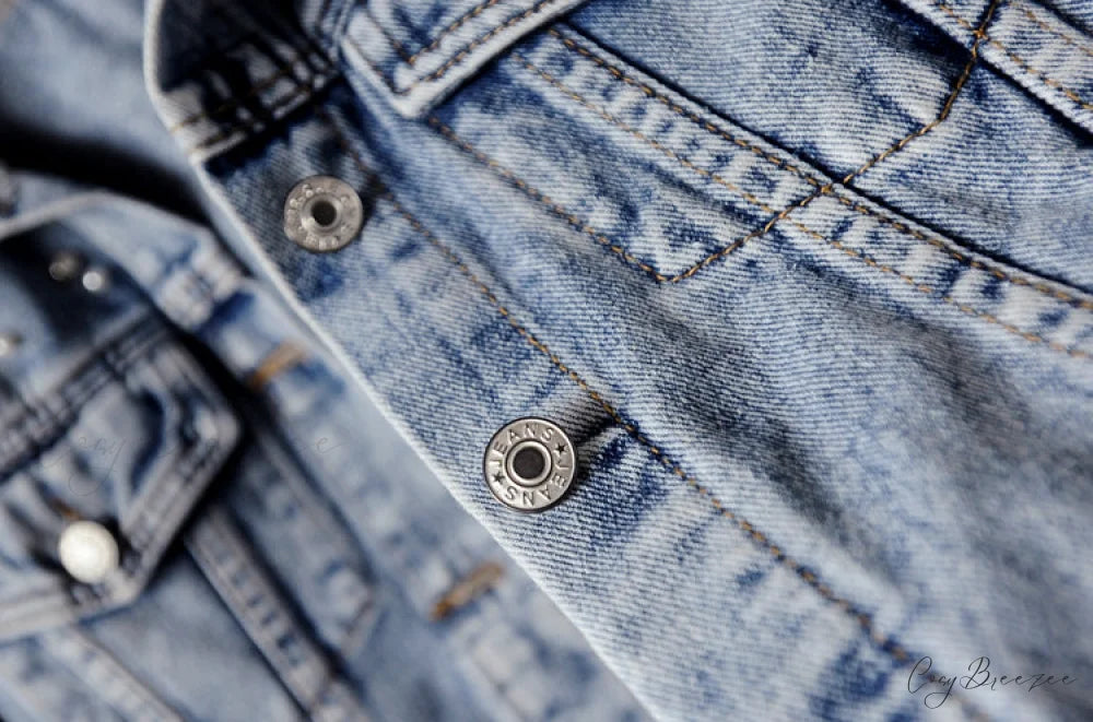 with Detailing New Autumn Women’s Jacket Pearl - Denim Collection