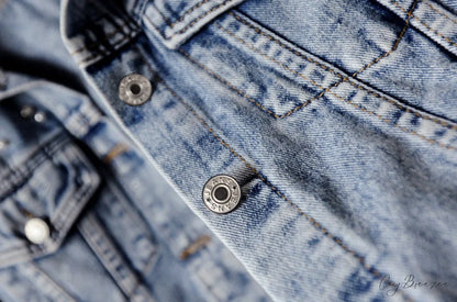 with Detailing New Autumn Women’s Jacket Pearl - Denim Collection