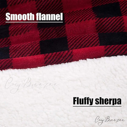 Women Men Hoodie for Girls Oversized Teens Adults Flannel Blanket Black Light Grey / One-Size