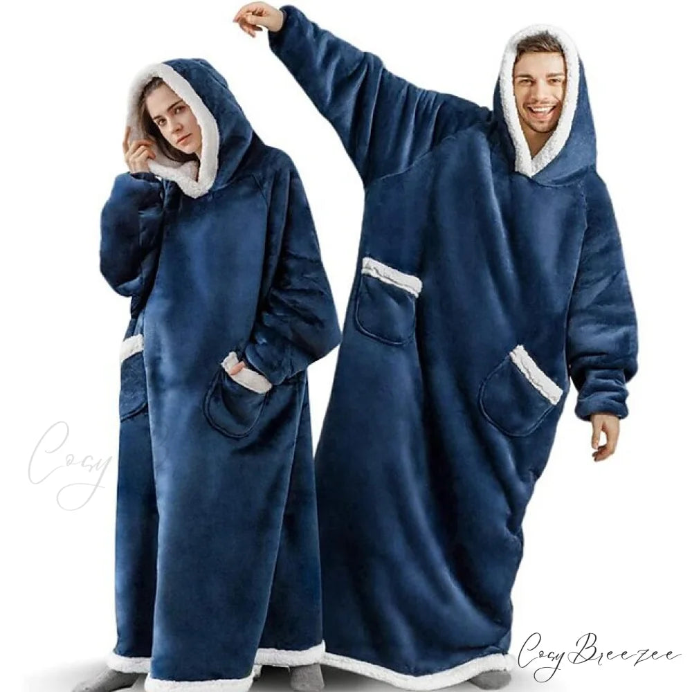 Women Men Hoodie for Girls Oversized Teens Adults Flannel Blanket Black Light Grey / One-Size