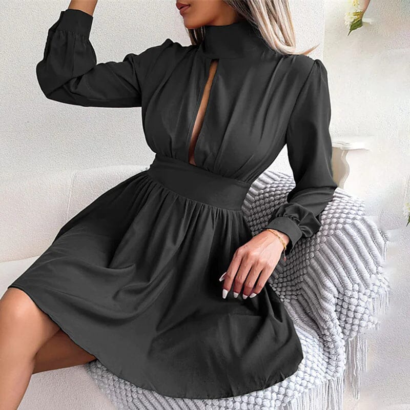 Turtleneck Mini Dress for Women