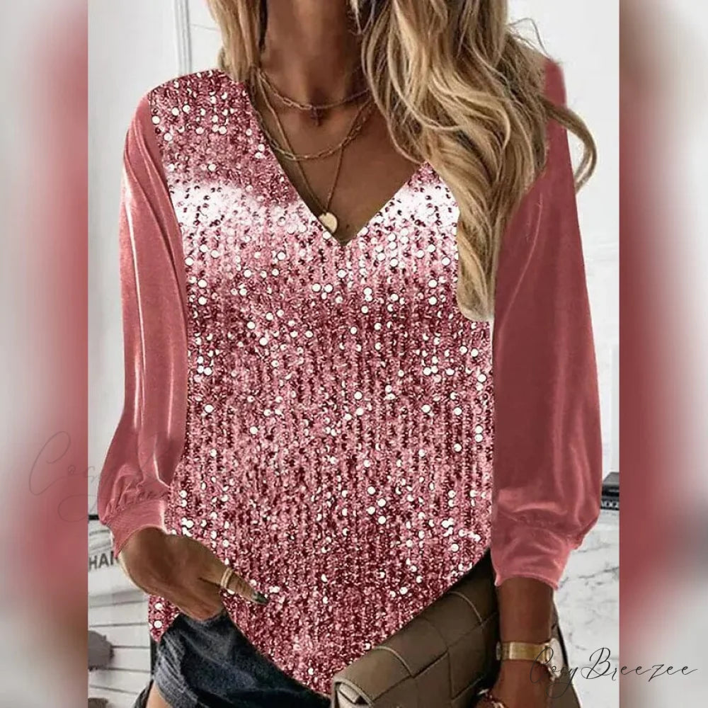 Women’s Arm Blouse Long Shirt Pink / S