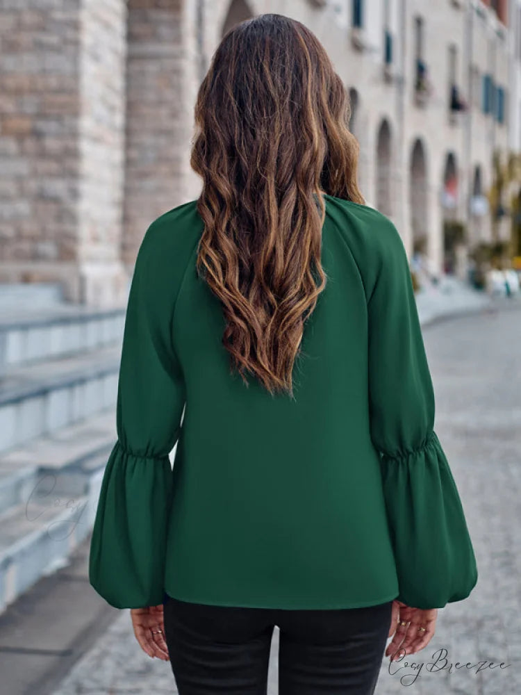women’s autumn casual tops and for V-neck loose winter