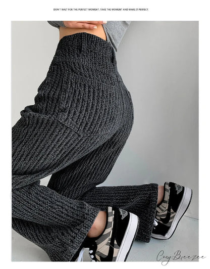 Women’s Baggy - Jeans Streetwear Waist High Denim Casual Trousers