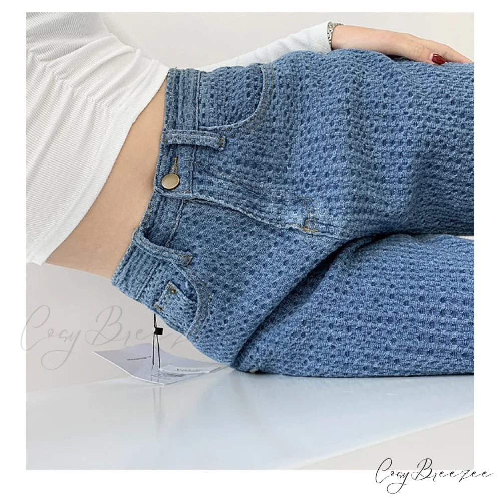 Women’s Baggy - Jeans Streetwear Waist High Denim Casual Trousers