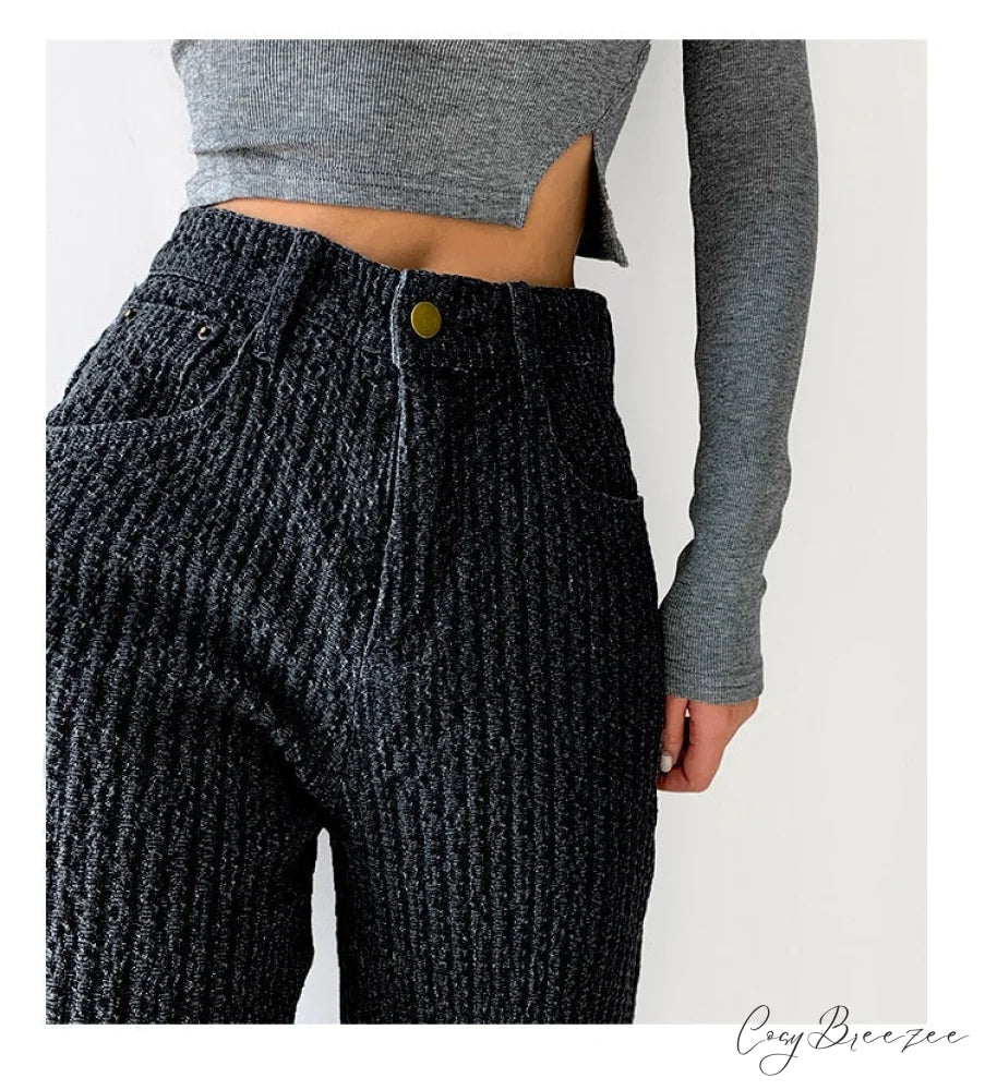 Women’s Baggy - Jeans Streetwear Waist High Denim Casual Trousers