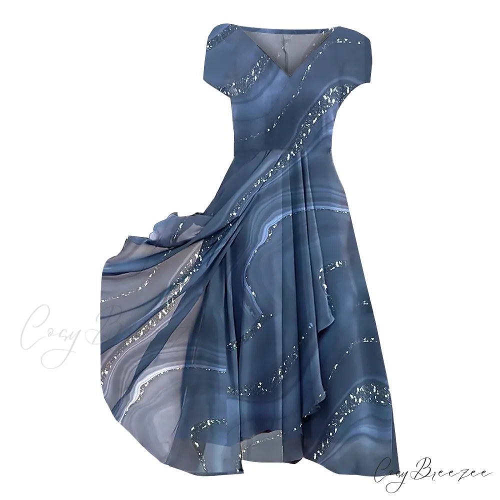 Women’s Long Chiffon Stitching Lace Female Bridesmaids Elegant Maxi Pure Color Round Neck Long Vestidos Dress