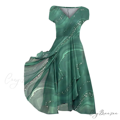 Women’s Long Chiffon Stitching Lace Female Bridesmaids Elegant Maxi Pure Color Round Neck Long Vestidos Dress