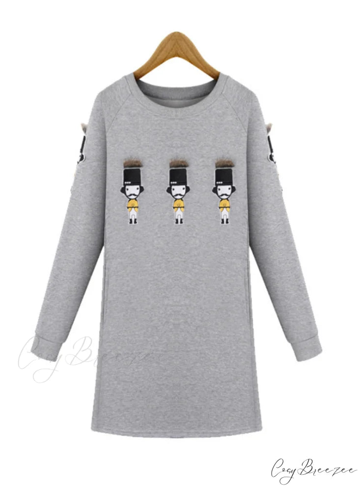 Women’s Loose Long-sleeved Dress