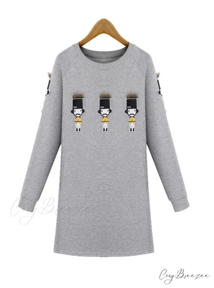 Women’s Loose Long-sleeved Dress