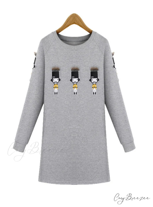 Women’s Loose Long-sleeved Dress