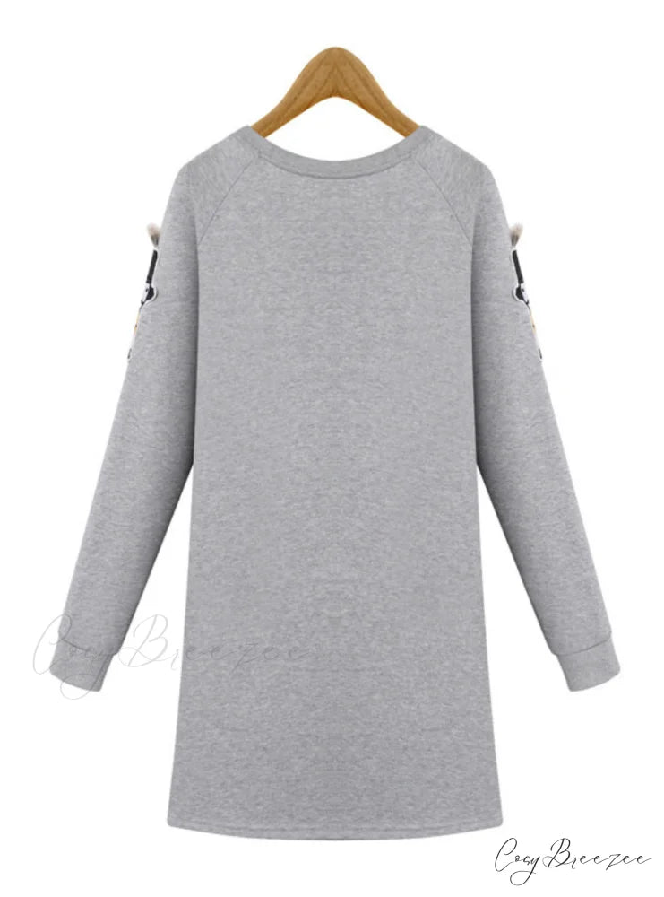 Women’s Loose Long-sleeved Dress
