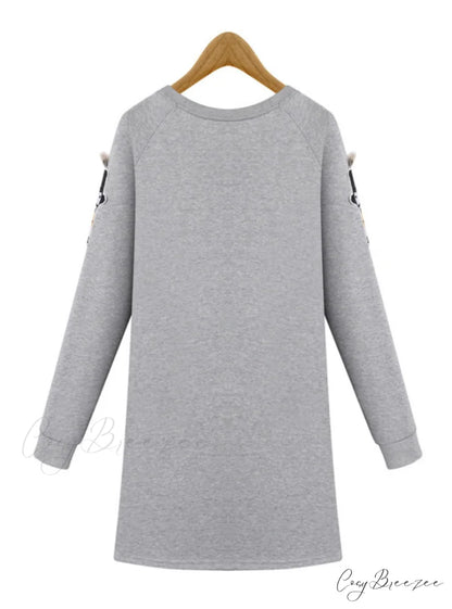 Women’s Loose Long-sleeved Dress