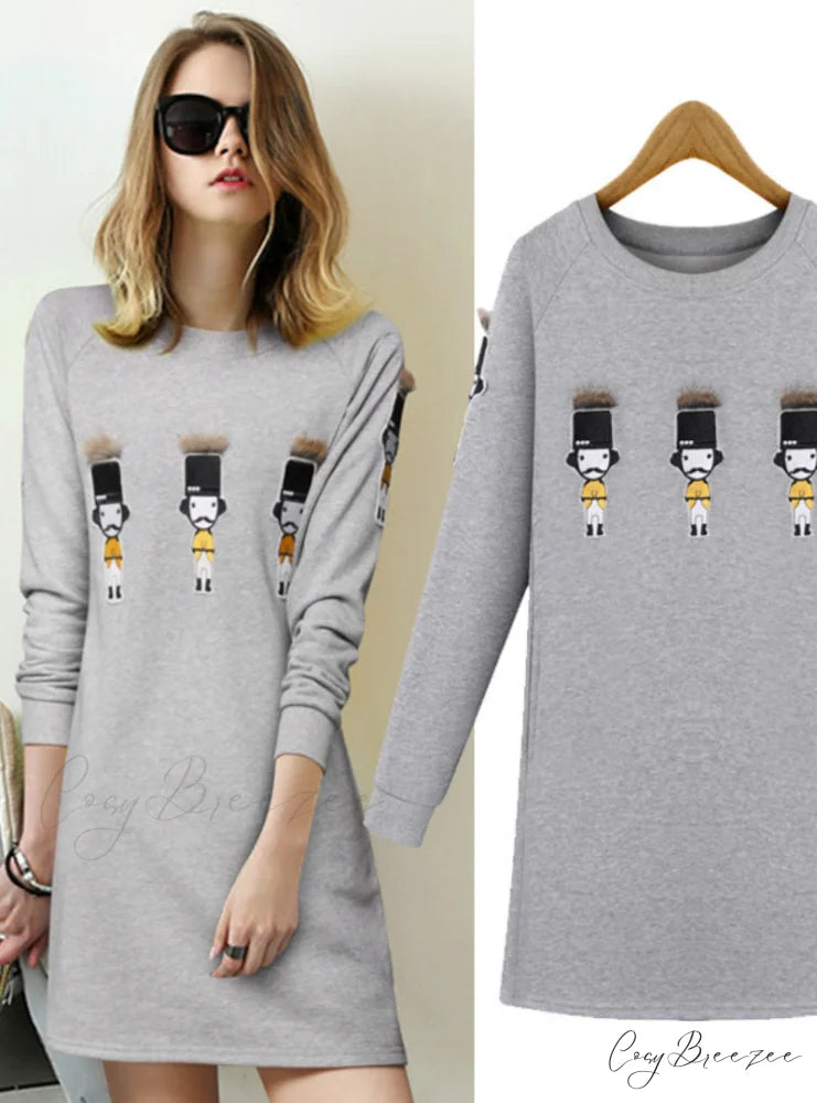Women’s Loose Long-sleeved Dress