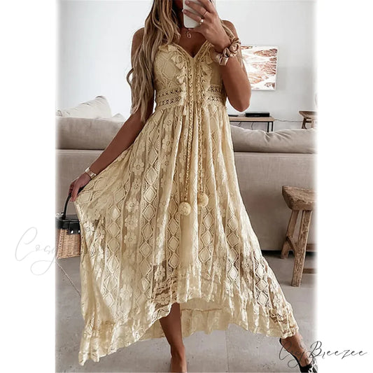 Women’s Maxi Swing Dress Beige / S