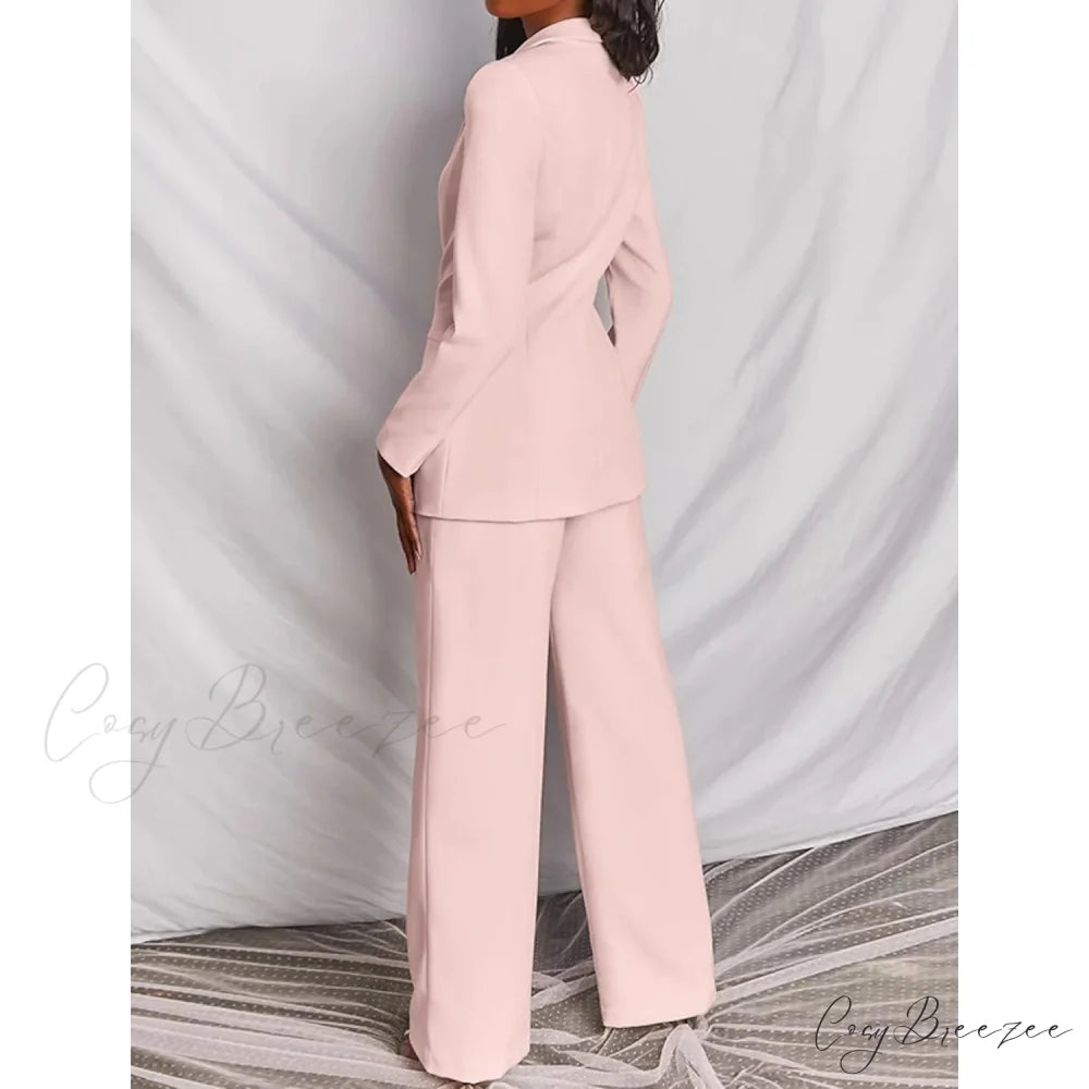 Women’s Regular Pocket Coat Formal Fashion Suit