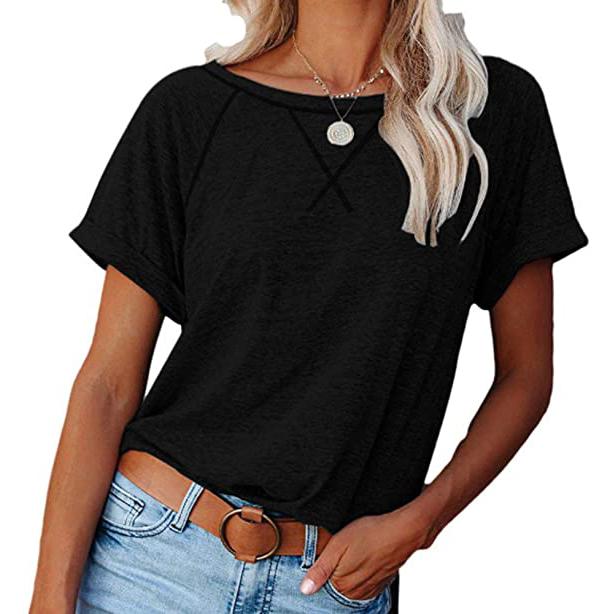 Blouse for Crewneck Brief Raglan Arm T Women