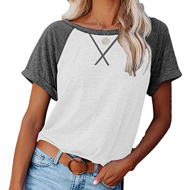 Blouse for Crewneck Brief Raglan Arm T Women