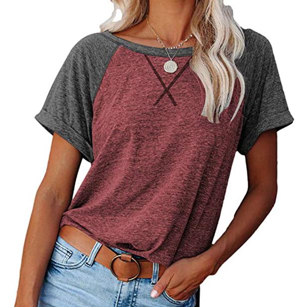 Blouse for Crewneck Brief Raglan Arm T Women