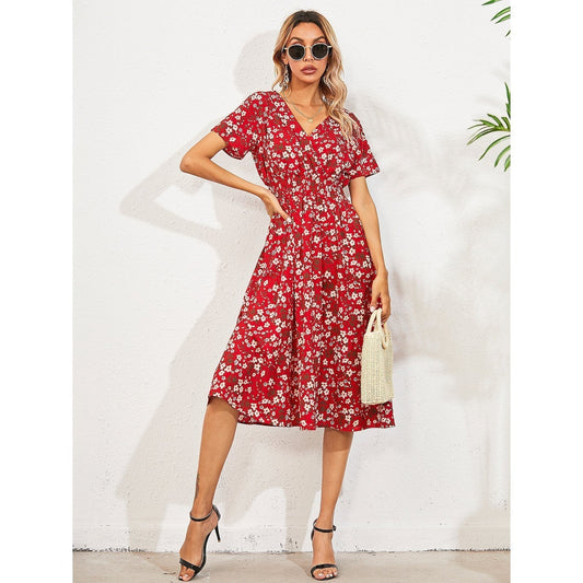 Boho Loose Midi Dress for Women