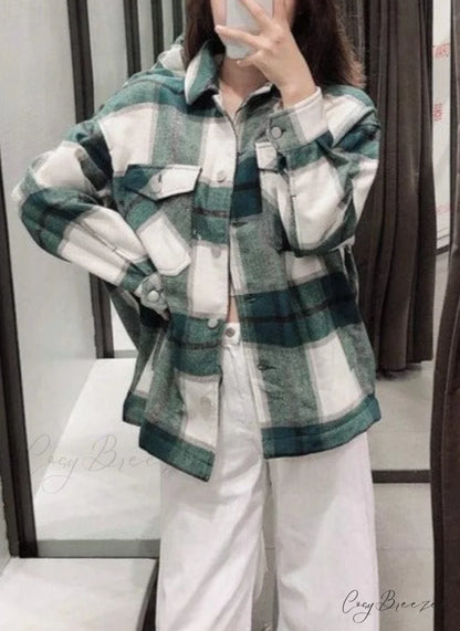 WOOL PLAID SHIRT
