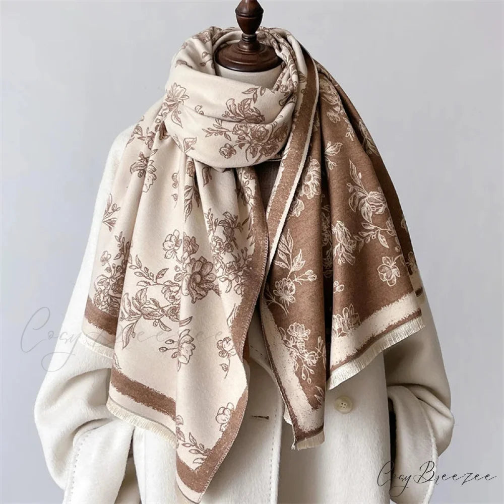 Wool Tartan Plaid Cashmere Scarf scarf-241228